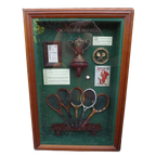 Vintage Vitrine Het Tennisracket Jaren 1880-Jaren 1950. thumbnail 1