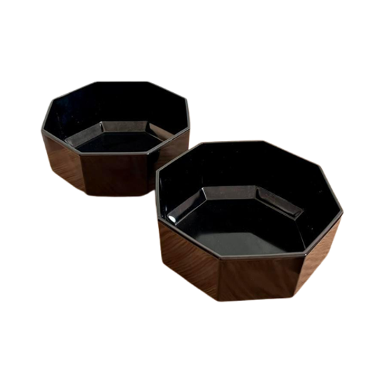 2x Arcoroc France Octime Schalen Zwart 1