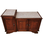 Vintage Tv Meubel, Dressoir Sideboard Met Marmer Blad 712 thumbnail 1