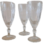 Vintage Kristallen Hoge Wijnglazen, 4 Stuks thumbnail 1