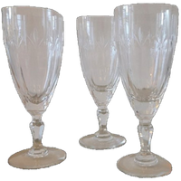 Vintage Kristallen Hoge Wijnglazen, 4 Stuks