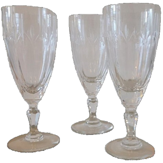 Vintage Kristallen Hoge Wijnglazen, 4 Stuks 1