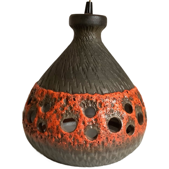 Vintage Fat Lava Grote Hanglamp Lamp Keramiek Jaren 70 1
