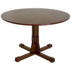 Houten Ronde Eettafel Van Isa Bergamo Met Uniek Onderstel thumbnail 1