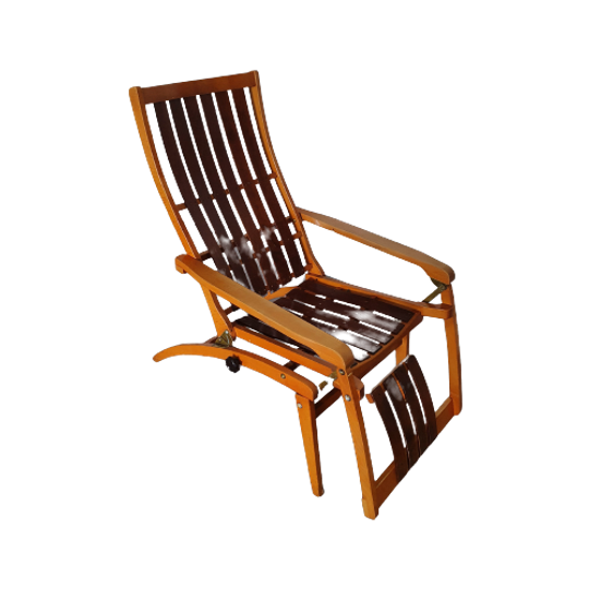 Chair Bentwood Thonet Siesta Medizinal 1951 Lounge Chair 1