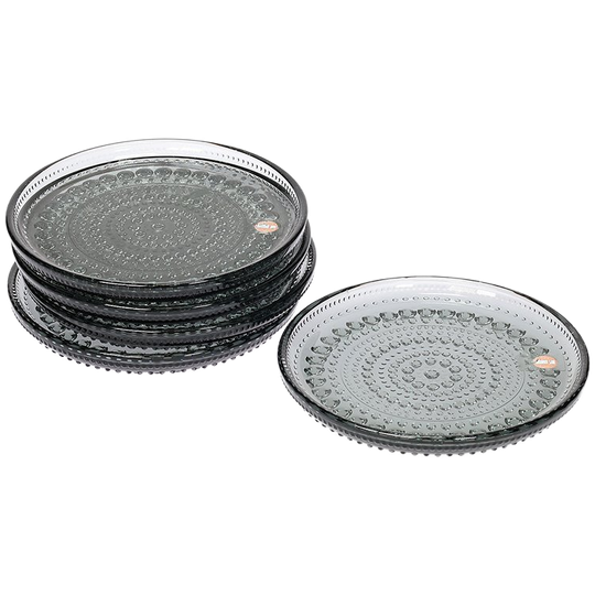 Iittala Kastehelmi Rook Glazen Onderzetters 5x 1