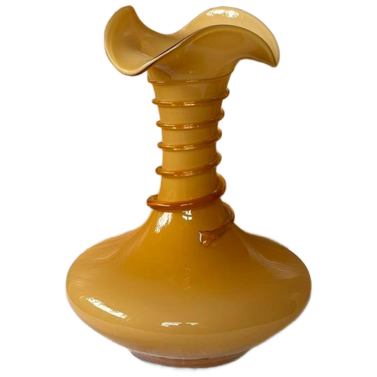 Vintage Empoli Handgemaakte Vaas Italië 1