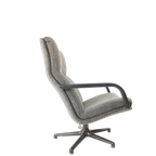 Artifort Draaifauteuil Grijs Bruin F154 Vintage Bureaustoel thumbnail 1
