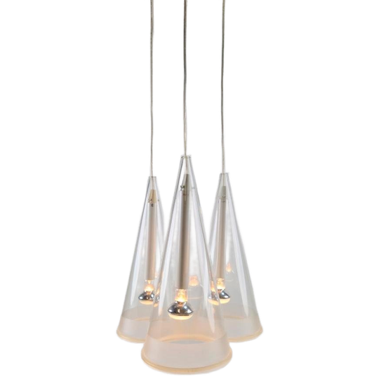 2 X Flos Fucsia 3 Hanglamp Glas Achille Castiglioni Italy 1