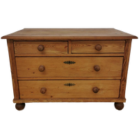 Vintage Landelijk Oud Grenen Dressoir Commode Ladekast 909