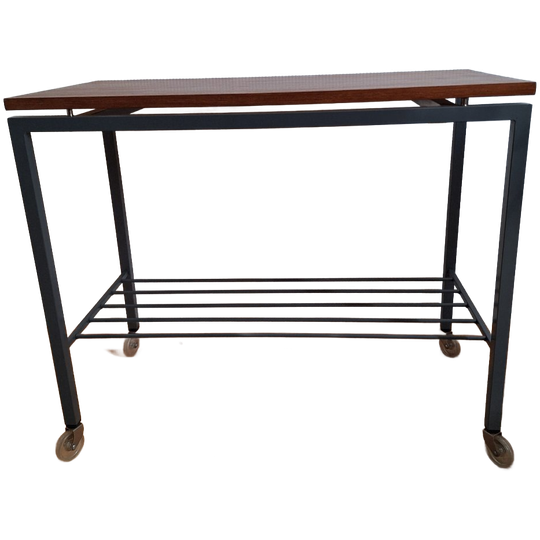 Vintage Bijzettafeltje Trolley 1