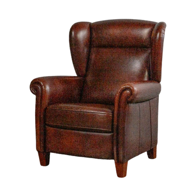 Vintage Schapenleren Oorfauteuil Perfecte Conditie Fauteuil