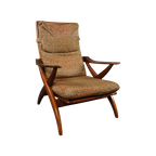 Vintage Topform Fauteuil/ Lounge Chair, Hoge Rug thumbnail 1