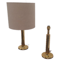 2x Regency Messing Tafellamp Baulmann Leuchten, Duitsland Jaren 80
