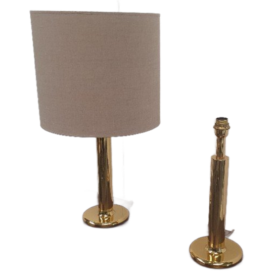2x Regency Messing Tafellamp Baulmann Leuchten, Duitsland Jaren 80 1