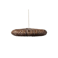 Bamboe Hanglamp Donut Bruin | L