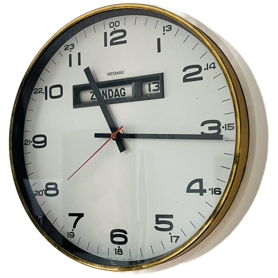 Metamec Klok. Zeer Mooie Design Klok. Jaren 70 1