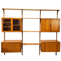 Vintage Wandmeubel Van Hg Furniture In Teak 1960