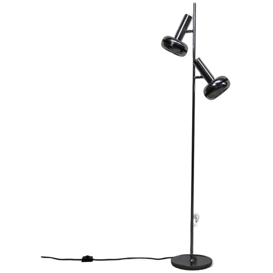 Chrome Two Headed Floor Lamp, 1970s 1