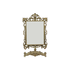 Barok Kapspiegel Rechthoekig Kantelbaar Elegant Make Up Spiegel 45Cm thumbnail 1