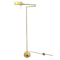 Regency Sölken Vloerlamp Messing Verstelbaar Leeslamp ´70