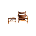 Lounge Chair And Footstool Designed By Yuzuru Yamakawa thumbnail 1