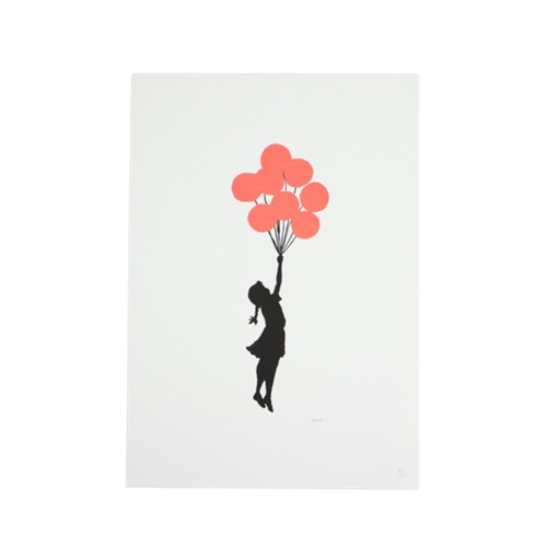 Offset Litho Naar Banksy Flying Balloon Girl 132/150 Kunstdruk