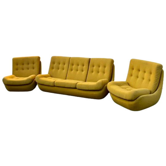 Jitona Atlantis Space Age Sofa And Lounge Chairs Set From The 1970s 1