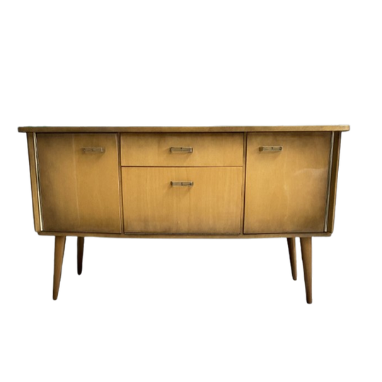 Light Wood Lowboard 1960s 1