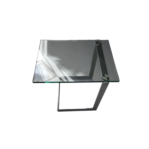 Gebra Side Table Chrome Plating And Glass
