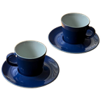 Set Of 2 Cobalt Blue Vintage Cups thumbnail 1