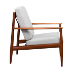 Deens Design Geherstoffeerde Fauteuil By Grete Jalk Door France & Son, 1960s thumbnail 1