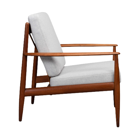 Deens Design Geherstoffeerde Fauteuil By Grete Jalk Door France & Son, 1960s 1
