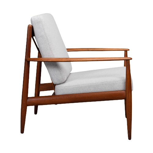 Deens Design Geherstoffeerde Fauteuil By Grete Jalk Door France & Son, 1960S