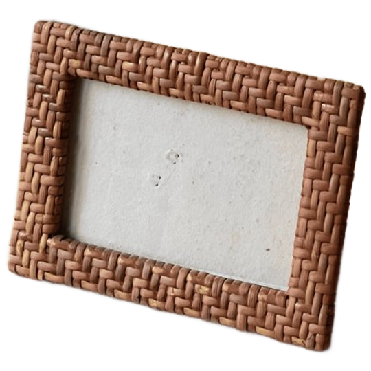 Vintage Rattan Picture Frame 1