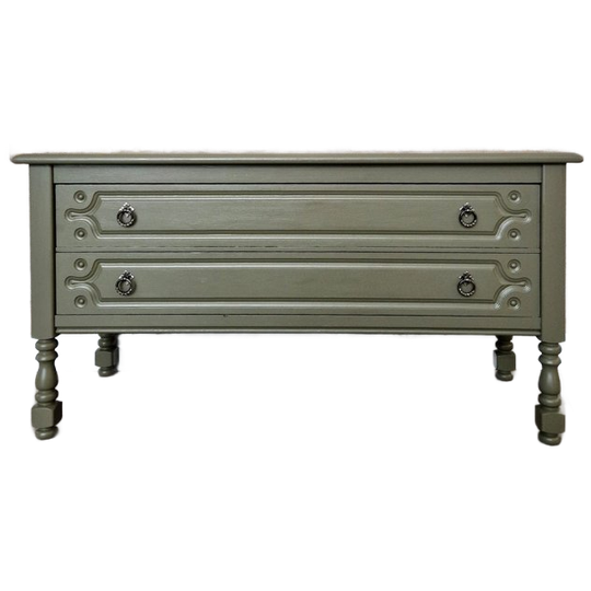 Army Green Dressoir/ French Stijl Ladekastje 1
