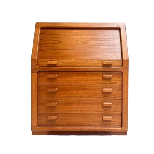 Teakhouten Secretaire Van dyrlund, 1960's 1