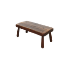 Brutalist Wooden Coffee Table / Bench thumbnail 1