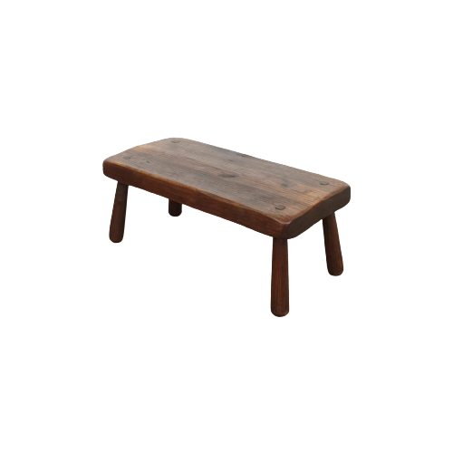 Brutalist Wooden Coffee Table / Bench