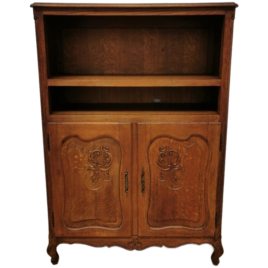 Vintage Queen Ann Kast Drankenkast Wandkast Buffetkast Boekenkastje 1