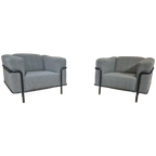 30% Korting-nieuw-2x Montel Exclusives Bowie Fauteuil-groen thumbnail 1