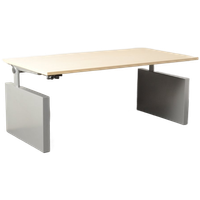 Ahrend 500 Bureau, Ahorn Blad, 180 X 90Cm, Hoogte Verstelbaar Onderstel D.M.V. Handslinger