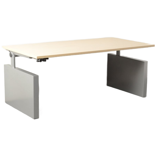 Ahrend 500 Bureau, Ahorn Blad, 180 X 90cm, Hoogte Verstelbaar Onderstel D.m.v. Handslinger 1