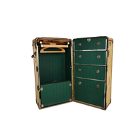 1930S Garderobe Stoomkoffer Van Hartmann – Geitenleren Kist