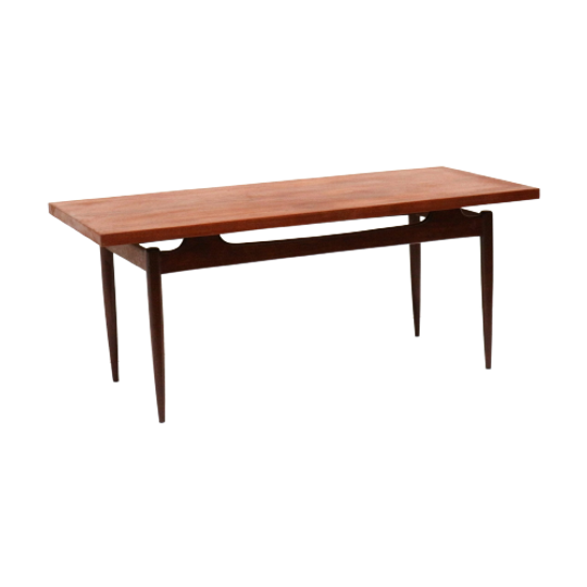 Grote Vintage Deens Design Salontafel Gemaakt In De Jaren '60 1