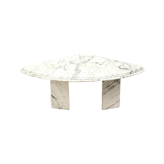 Vintage Italiaans Marmeren Salontafel Uit De Jaren '70 1