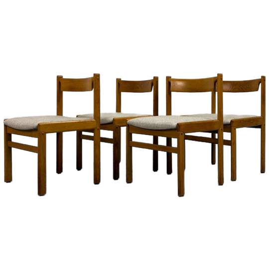 Set Vintage Eetkamerstoelen H.w. Klein Voor Bramin 1