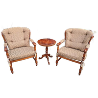 Klassieke Fauteuils Met Rond Bijzettafeltjes, Slaapkamer, Le