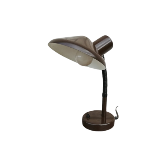 Vintage Bureaulamp Bruin 1