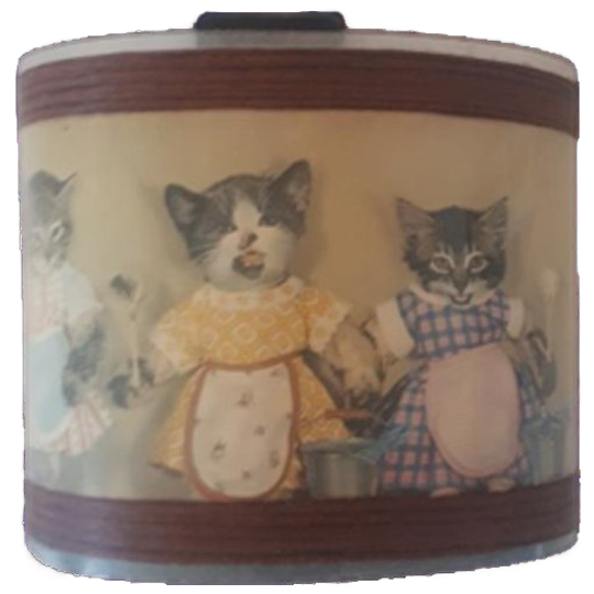 Vintage Wandlampje Fifties Wandlampje Poezen 1